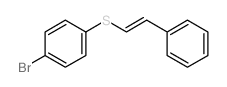 1-bromo-4-[(E)-2-phenylethenyl]sulfanyl-benzene structure