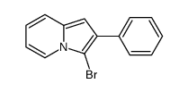 3-Bromo-2-phenylindolizine structure