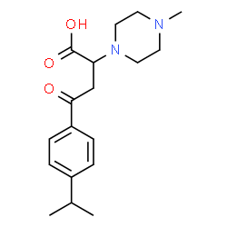 4-(4-ISOPROPYLPHENYL)-2-(4-METHYLPIPERAZINO)-4-OXOBUTANOIC ACID结构式