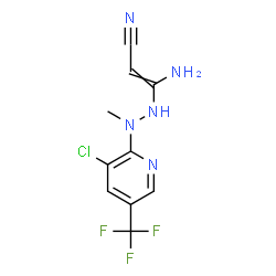 3-AMINO-3-(2-[3-CHLORO-5-(TRIFLUOROMETHYL)-2-PYRIDINYL]-2-METHYLHYDRAZINO)ACRYLONITRILE structure