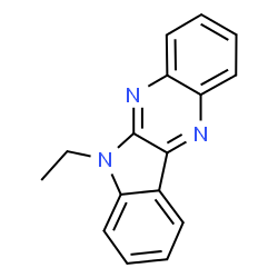 6-Ethyl-6H-indolo[2,3-b]quinoxaline结构式