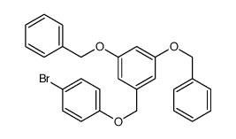 1-[(4-bromophenoxy)methyl]-3,5-bis(phenylmethoxy)benzene结构式