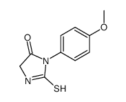 3-(4-methoxyphenyl)-2-sulfanylideneimidazolidin-4-one Structure