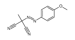 2-[(4-methoxyphenyl)diazenyl]-2-methylpropanedinitrile结构式