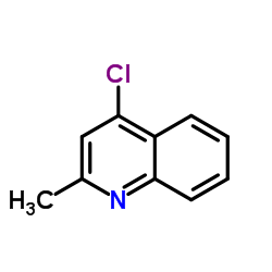 4-氯-2-甲基喹啉结构式