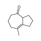 2-Methylbicyclo[5,3,0]dec-1(2)-en-6-on Structure