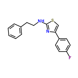 4-(4-Fluorophenyl)-N-(2-phenylethyl)-1,3-thiazol-2-amine Structure