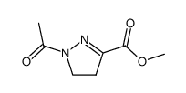 1-acetyl-3-methoxycarbonyl-2-pyrazoline结构式