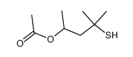 4-mercapto-4-methylpent-2-yl acetate Structure