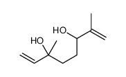 2,6-dimethylocta-1,7-diene-3,6-diol Structure