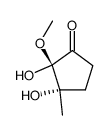 Cyclopentanone, 2,3-dihydroxy-2-methoxy-3-methyl-, (2R,3S)- (9CI) picture