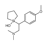 2-(1-hydroxysilolan-1-yl)-2-(4-methoxyphenyl)-N,N-dimethylethanamine结构式