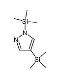 1,4-Bis(trimethylsilyl)-1H-pyrazole结构式