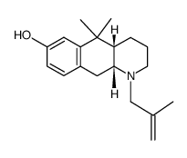 (4aR,10aS)-5,5-Dimethyl-1-(2-methyl-allyl)-1,2,3,4,4a,5,10,10a-octahydro-benzo[g]quinolin-7-ol Structure