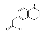 2-(1,2,3,4-tetrahydroquinolin-6-yl)acetic acid结构式