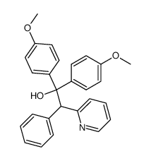 2-Pyridineethanol, alpha,alpha-bis(4-methoxyphenyl)-beta-phenyl- Structure