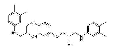 1-(3,4-dimethylanilino)-3-[4-[3-(3,4-dimethylanilino)-2-hydroxypropoxy]phenoxy]propan-2-ol Structure