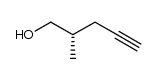 (2S)-2-methyl-4-pentyn-1-ol结构式