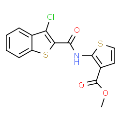 3-Thiophenecarboxylicacid,2-[[(3-chlorobenzo[b]thien-2-yl)carbonyl]amino]-,methylester(9CI) picture