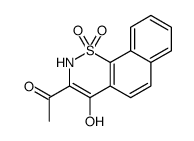 1-(4-hydroxy-1,1-dioxo-2H-benzo[h][1,2]benzothiazin-3-yl)ethanone Structure