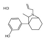 3-(6-methyl-7-prop-2-enyl-7-azabicyclo[3.2.1]octan-5-yl)phenol,hydrochloride Structure