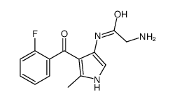 2-amino-N-[4-(2-fluorobenzoyl)-5-methyl-1H-pyrrol-3-yl]acetamide结构式