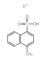 1-Naphthalenesulfonicacid, 4-methyl-, potassium salt (1:1) Structure