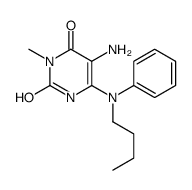 5-amino-6-(N-butylanilino)-3-methyl-1H-pyrimidine-2,4-dione Structure