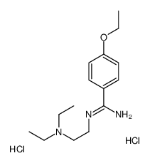 2-[amino-(4-ethoxyphenyl)methylidene]azaniumylethyl-diethylazanium,dichloride Structure