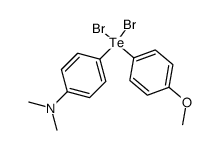 [4-Methoxy-phenyl]-[4-dimethylamino-phenyl]-tellurdibromid结构式