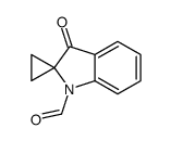 3'-oxospiro[cyclopropane-1,2'-indole]-1'-carbaldehyde结构式