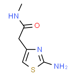 2-(2-Amino-1,3-thiazol-4-yl)-N-methylacetamide structure