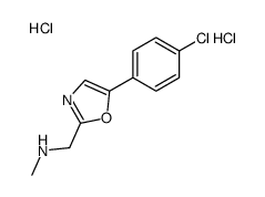 1-[5-(4-chlorophenyl)-1,3-oxazol-2-yl]-N-methyl-methanamine dihydrochl oride结构式