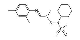 N-[[[N-2,4-xylylformimidoyl]methylamino]thio]-N-cyclohexylmethanesulfonamide Structure