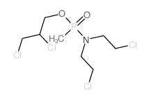 Phosphonamidic acid, N,N-bis(2-chloroethyl)-P-methyl-,2,3-dichloropropyl ester结构式