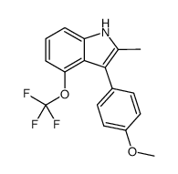 3-(4-methoxyphenyl)-2-methyl-4-(trifluoromethoxy)-1H-indole Structure