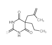 5-(2-methylprop-2-enyl)-5-propyl-2-sulfanylidene-1,3-diazinane-4,6-dione structure