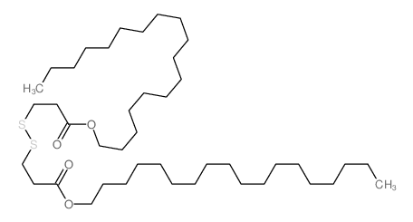 Propanoic acid,3,3'-dithiobis-, 1,1'-dioctadecyl ester Structure