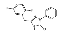 5-chloro-2-[(2,5-difluorophenyl)methyl]-4-phenyl-1H-imidazole结构式