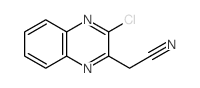 2-(3-chloroquinoxalin-2-yl)acetonitrile Structure