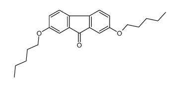 2,7-dipentoxyfluoren-9-one Structure