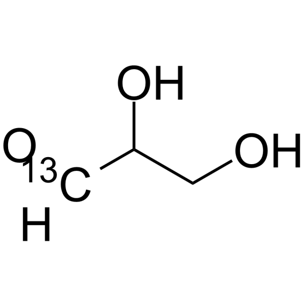 DL-Glyceraldehyde-1-13C Structure