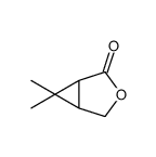 (1R,5S)-6,6-dimethyl-3-oxabicyclo[3.1.0]hexan-2-one结构式