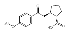 trans-2-[2-(4-methoxyphenyl)-2-oxoethyl]cyclopentane-1-carboxylic acid picture