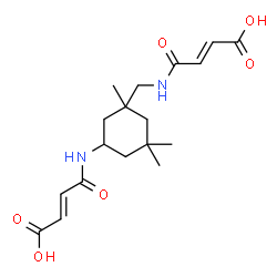 4-[[3-[[(3-carboxy-1-oxoallyl)amino]methyl]-3,5,5-trimethylcyclohexyl]amino]-4-oxo-2-butenoic acid结构式