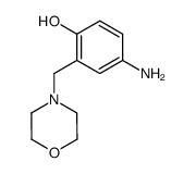 4-amino-2-(morpholinomethyl)phenol结构式