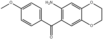 Methanone, (7-amino-2,3-dihydro-1,4-benzodioxin-6-yl)(4-methoxyphenyl)-结构式