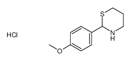 2H-1,3-Thiazine, tetrahydro-2-(p-methoxyphenyl)-, hydrochloride structure