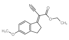 ethyl (2E)-2-cyano-2-(5-methoxy-2,3-dihydroinden-1-ylidene)acetate Structure