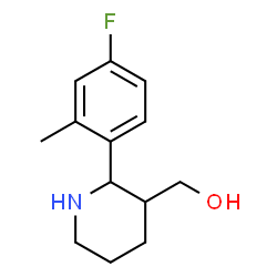 3-Piperidinemethanol,2-(4-fluoro-2-methylphenyl)-(9CI) picture